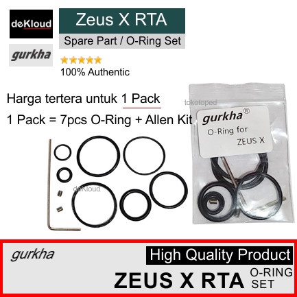 O-Ring Set for Zeus X RTA | karet seal sil oring baut kunci obeng