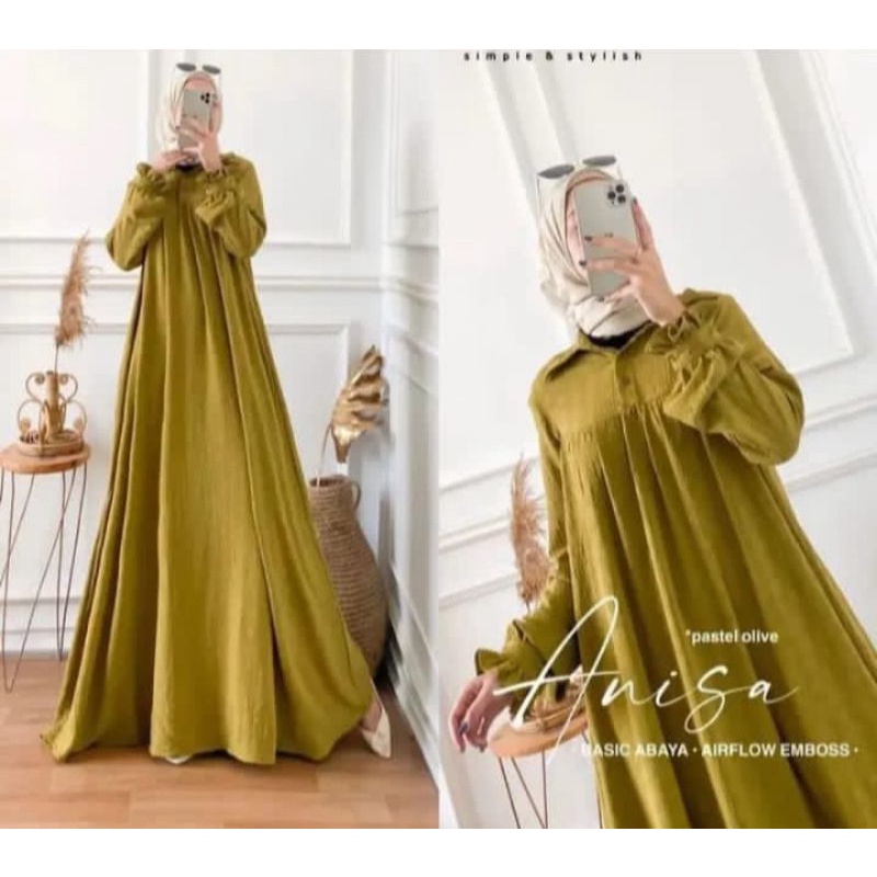 GAMIS ANISA CRINKLE AIRFLOW/ DRESS CRINCLE AIRFLOW / GAMIS WANITA