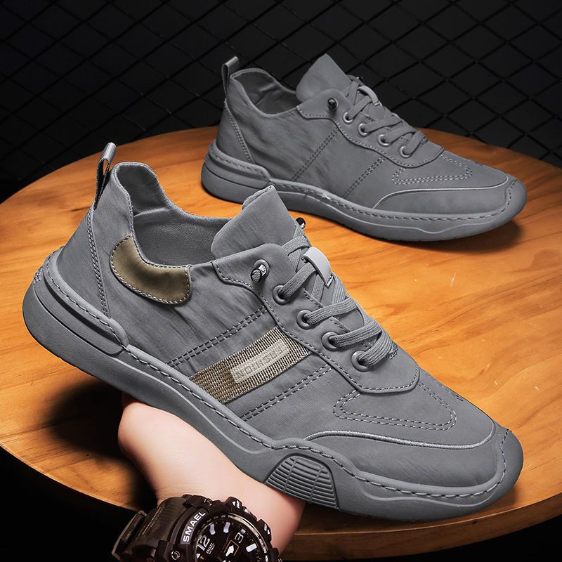 Sepatu Sneakers Pria Import - 110299 - Sepatu Sport Casual Trendy Termurah Dipakai Kerja Kuliah Jalan Bahan Canvas Bertali Nyaman Dipakai Anti Slip