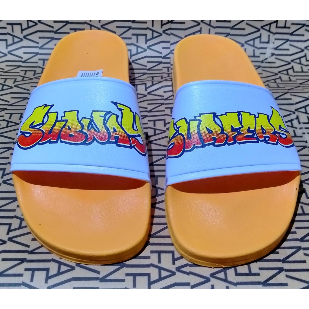 Sandal slop Pria AdidasXSubway Surfers Premium