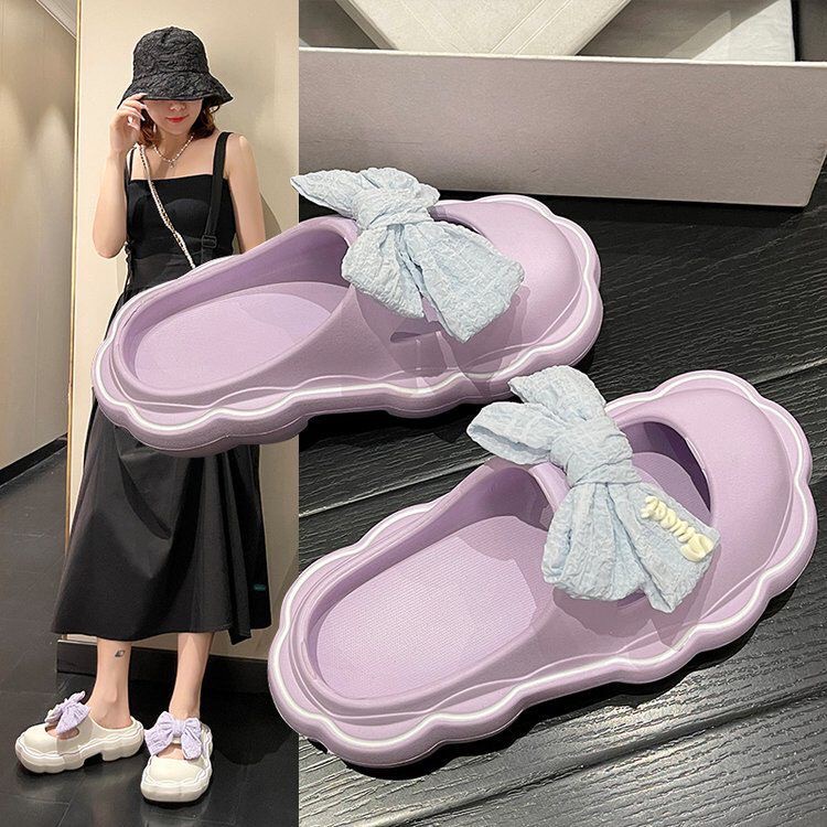 SHOEGALLERY TG1615 Sandal Jelly Slip On Wanita Import Motif Pita Korean Girl Style