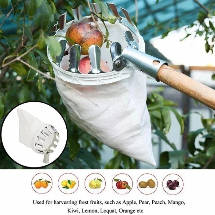 barokahgamis FRUIT BASKET TOOLS / Alat Pemetik Buah - Metal Fruit Picker