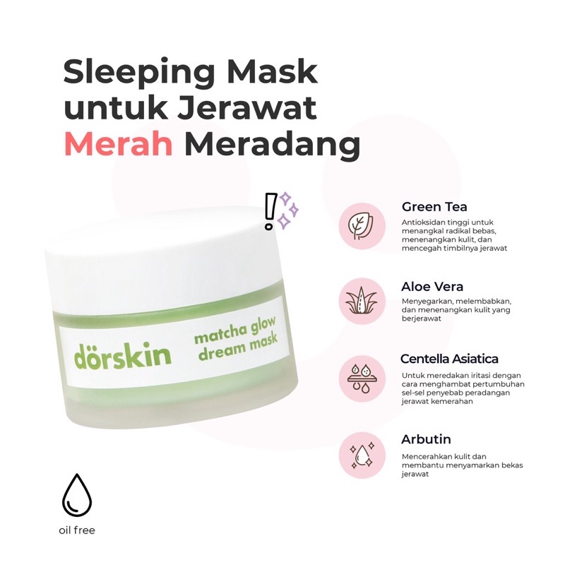 DORSKIN Matcha Glow Dream Mask