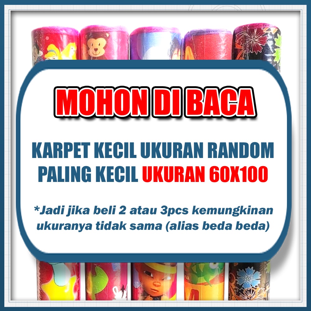 PAKET 10 PCS KARPET KECIL SPON KARAKTER ANTI AIR / Karpet Tikar Lantai Spon Motif Karakter / Tikar Piknik