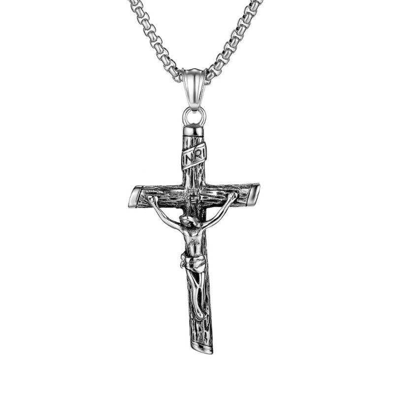Kalung Fashion Korea Kpop Salib Punk Inri