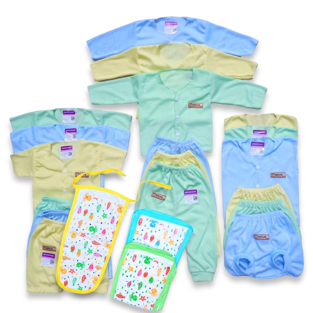 Bundling Set Setelan Paket 18pc + 1Lusin Popok