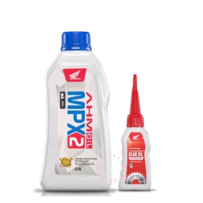 Oli Mesin Motor Matic Mpx2 Oli Mpx 2 + Oli Gardan Ahm Oli Mesin Motor Honda Mpx2 Set Oli Gardan Ahm