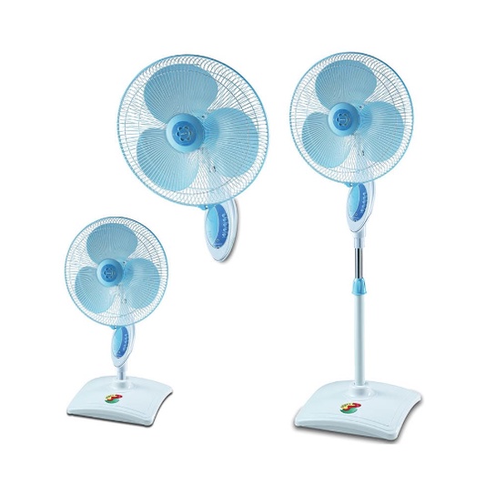 MIYAKO 3 IN 1 STAND FAN , DESK FAN , WALL FAN / KIPAS ANGIN TJR 101