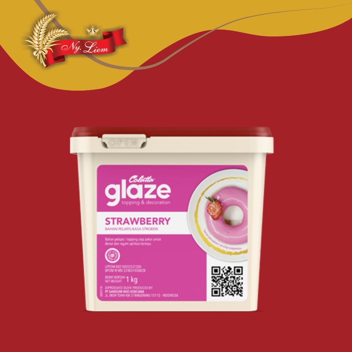 COLATTA Glaze Strawberry / Stroberi 1 kg