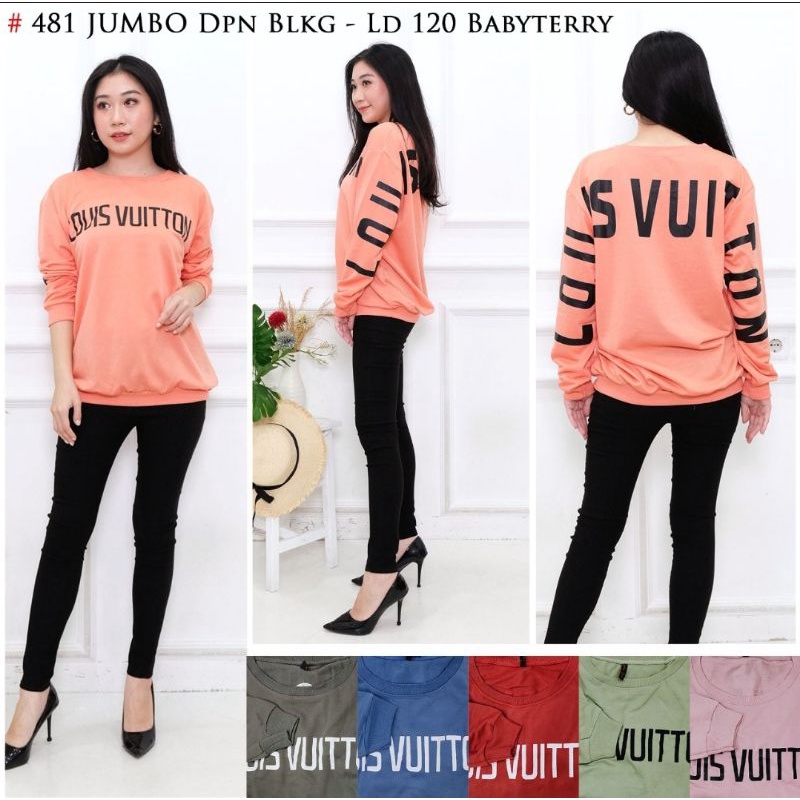 SWEATER/Atasan/Blouse/Babyterry/IMPORT LV JUMBO
