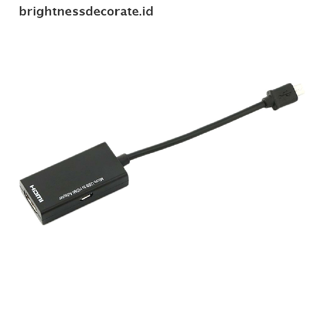 [Birth] Kabel Adaptor Micro USB 2.0 To HDMI HDTV TV HD Untuk Hp Samsung LG S7 [ID]