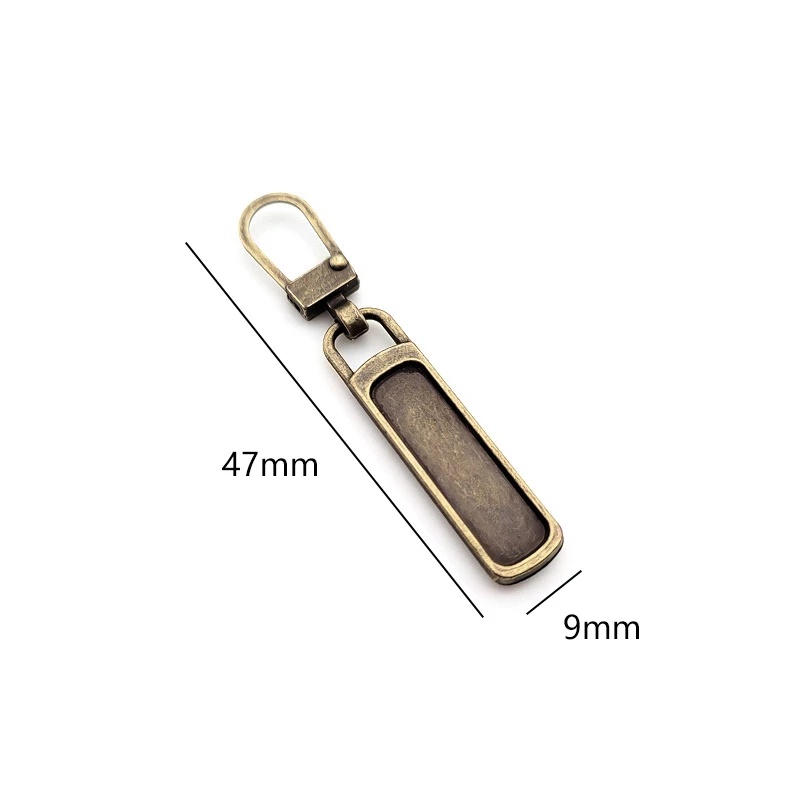 1pcs 5warna DIY Jahit Aksesori Pakaian Ritsleting Logam Praktis Zipper Puller Detachable Metal Zipperfor Bags Jacket Luggage
