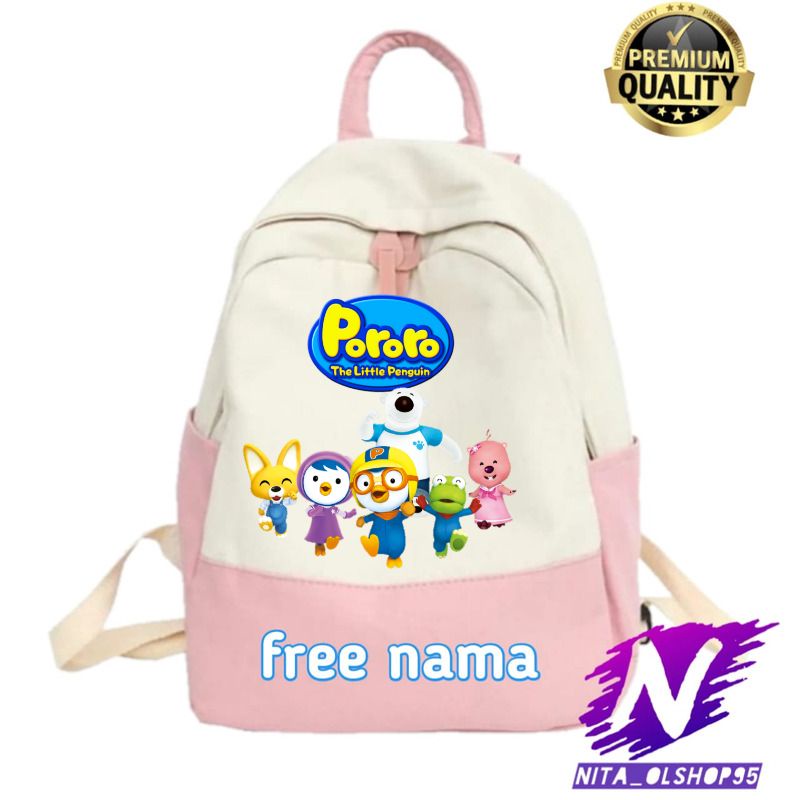 tas ransel anak pororo the little penguin