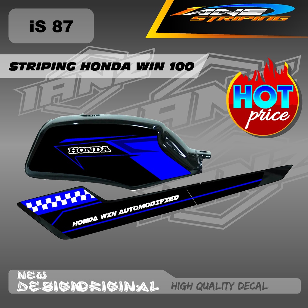 STRIPING WIN100 CUSTOM KONSPE RETRO JAPAN BAHAN HOLOGRAM / NON HOLOGRAM IS87