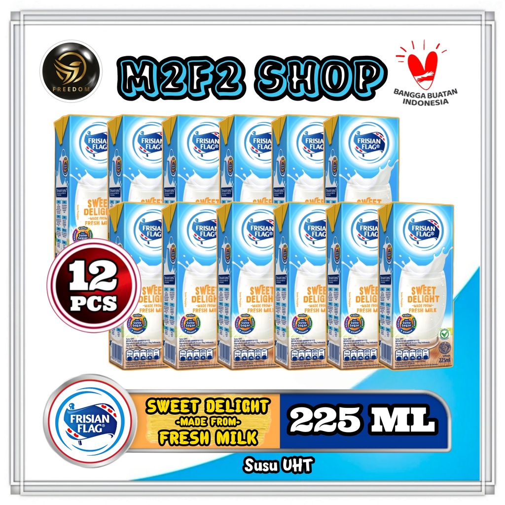 

Susu Bendera Frisian Flag Purefarm Sweet Delight Kotak UHT - 225 ml (Kemasan 12 Pcs)