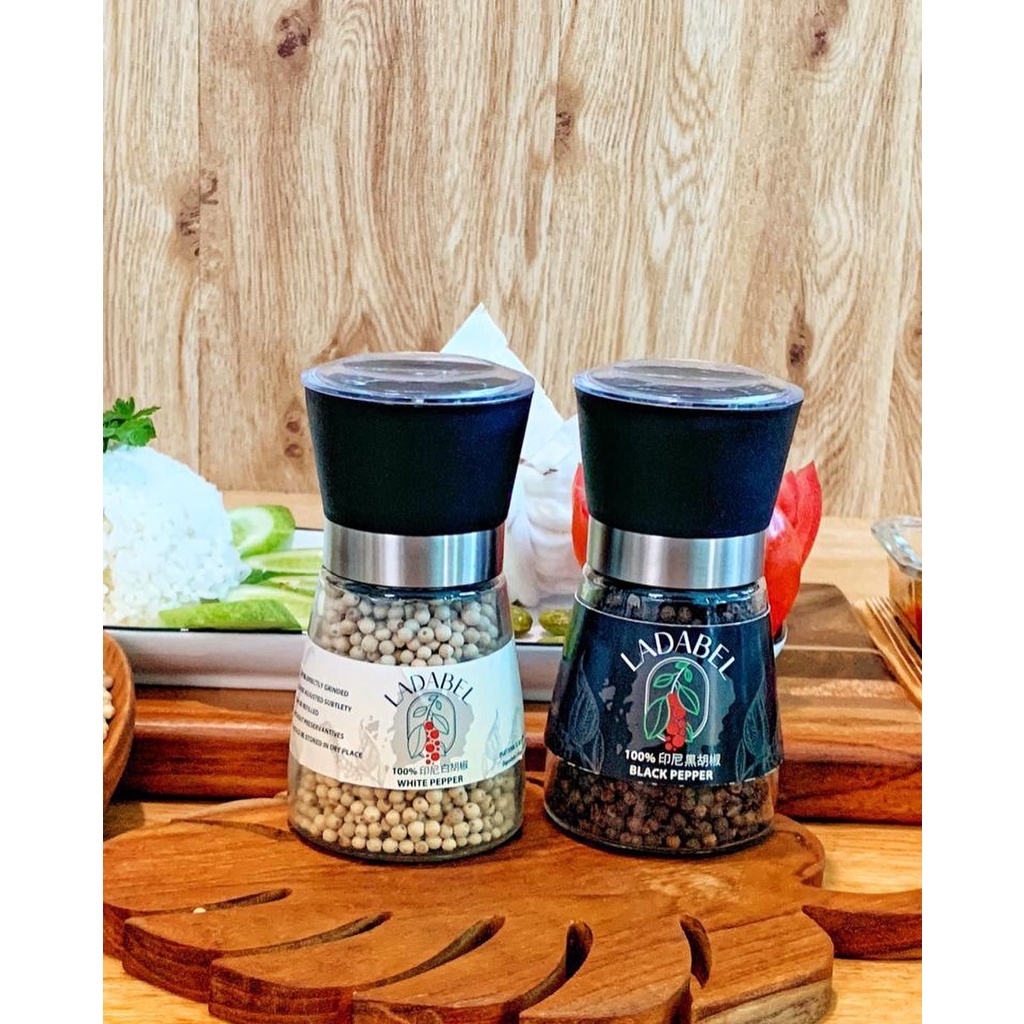 

LADABEL Lada 100% Asli Belitong + Botol Penggiling / Grinder ( Botol Medium)