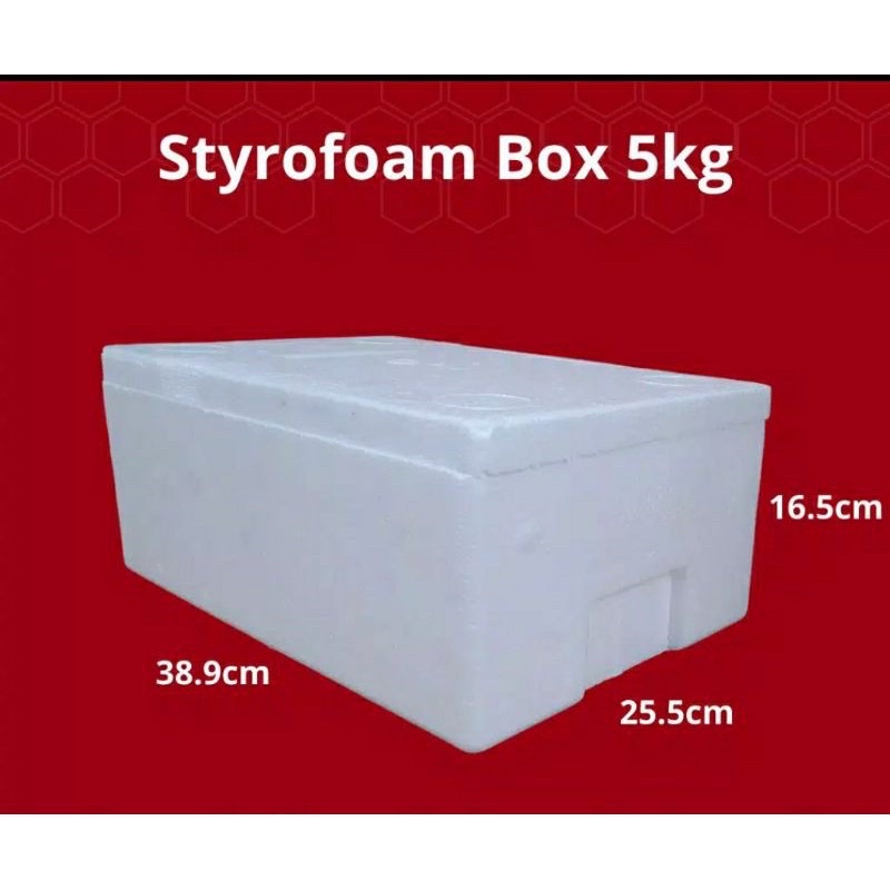 

Sterofoam 39x25x16,5 cm