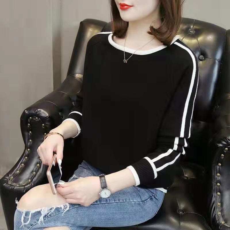 Naura Knit Sweater LongSlevee- Sweater Top Rajut - Atasan Wanita Import TM (8425)