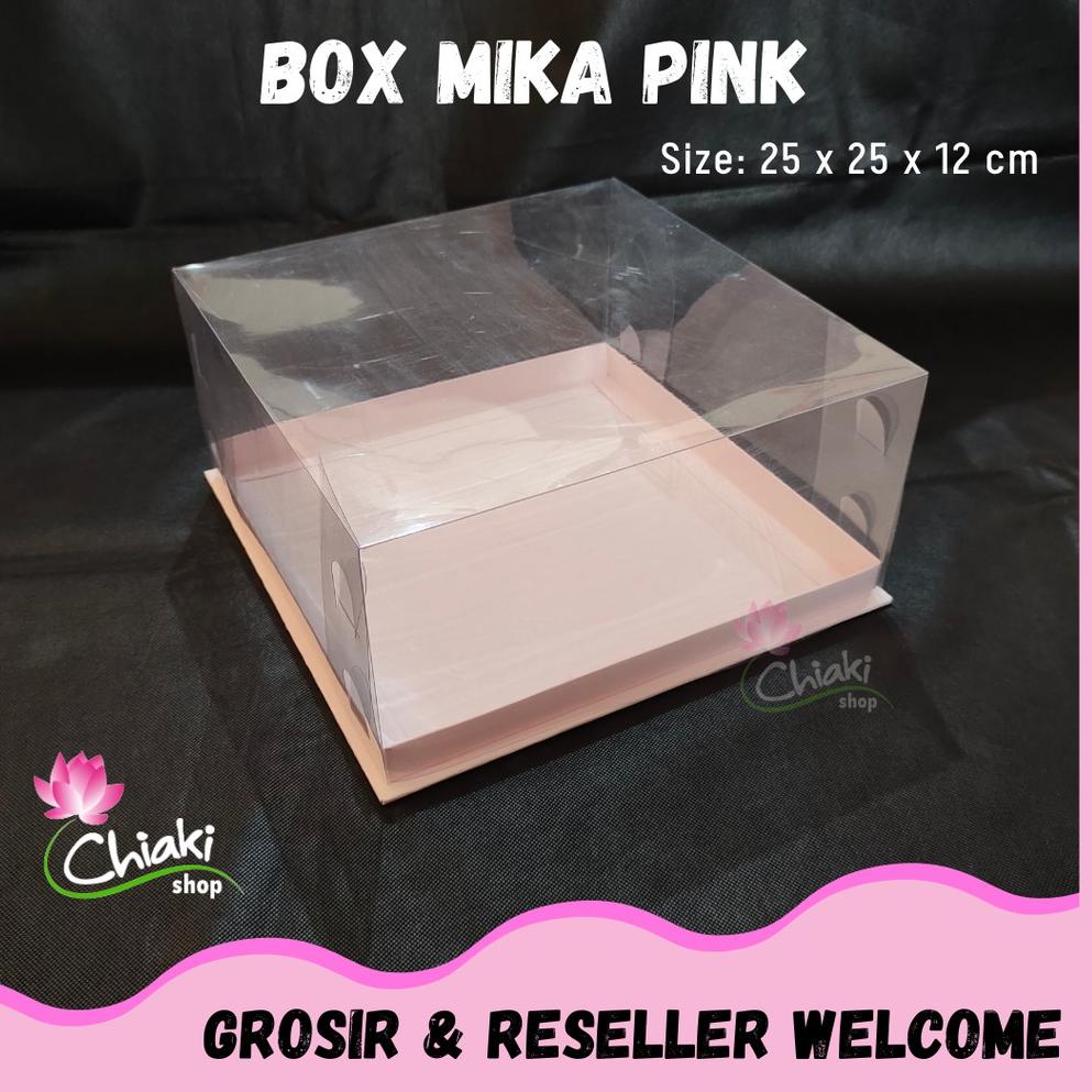 

[COD ZC94] Box Mika PINK Uk 25 x 25 x T. 12 cm Cupcake isi 9 Cake Pudding Tart Dus Emas Karton Tebal CHIAKI Dijual Murah