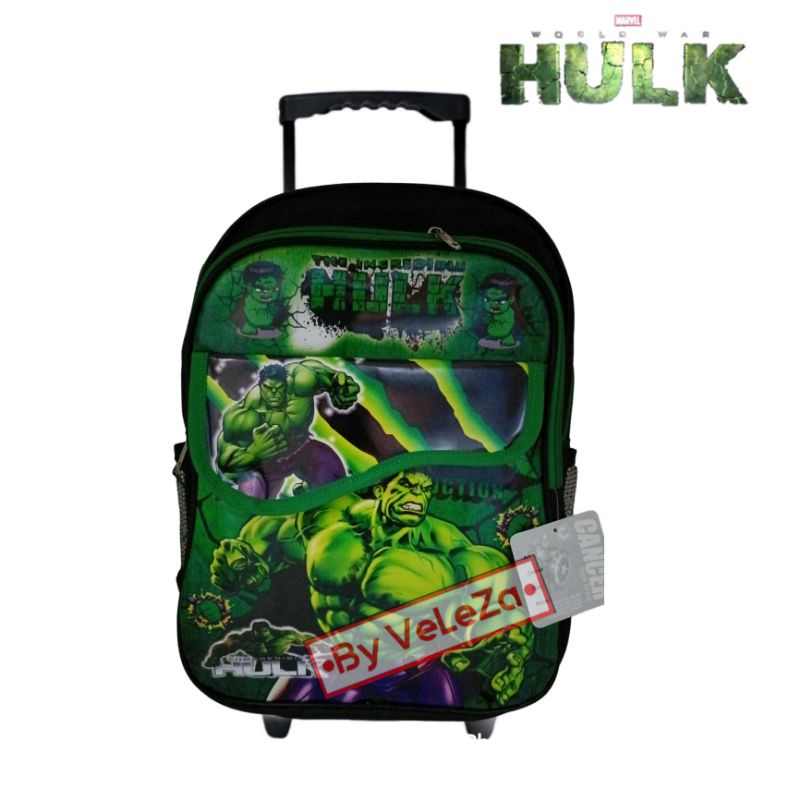 Tas ransel troli anak laki-laki sekolah SD karakter