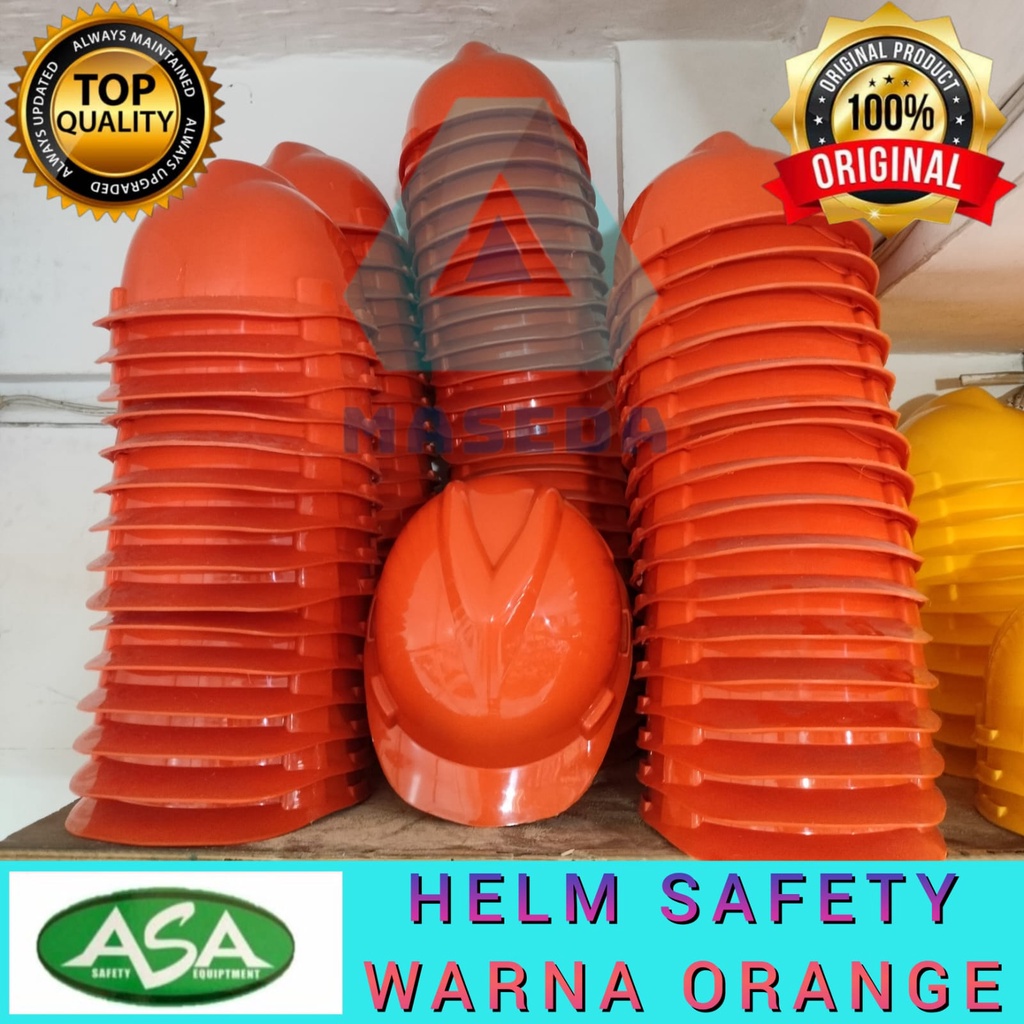 Helm proyek Orange - Topi proyek - Topi kerja proyek - Safety helmet