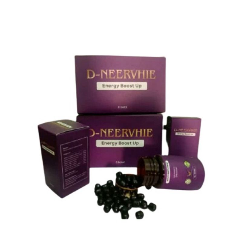 PIL HITAM AJAIB D NEERVHIE Energy Boost Up Herbal 100% Original Obat Segala Jenis Penyakit Untuk Per