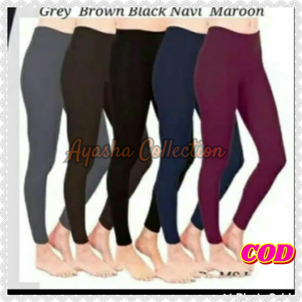 Celana Legging Panjang Bahan Kaos Rayon Super