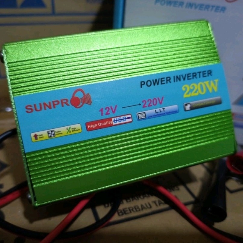 Inverter Sunpro 220W Power Inverter DC To AC Sunpro 220 Watt Original