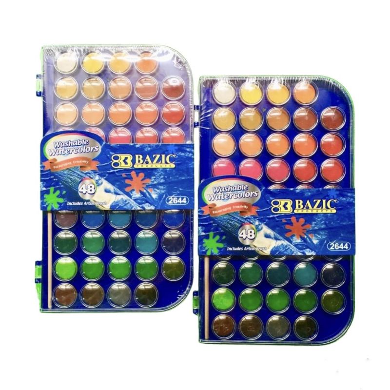 

WATERCOLORS/CAT AIR/WASHABLE 48 WARNA BAZIC 2644