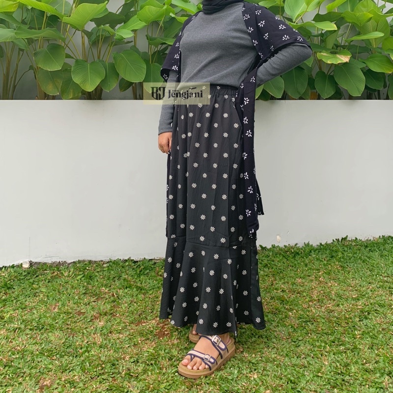 Outer Scarf Jumputan Shibori Handmade | Outer Kembang Melati