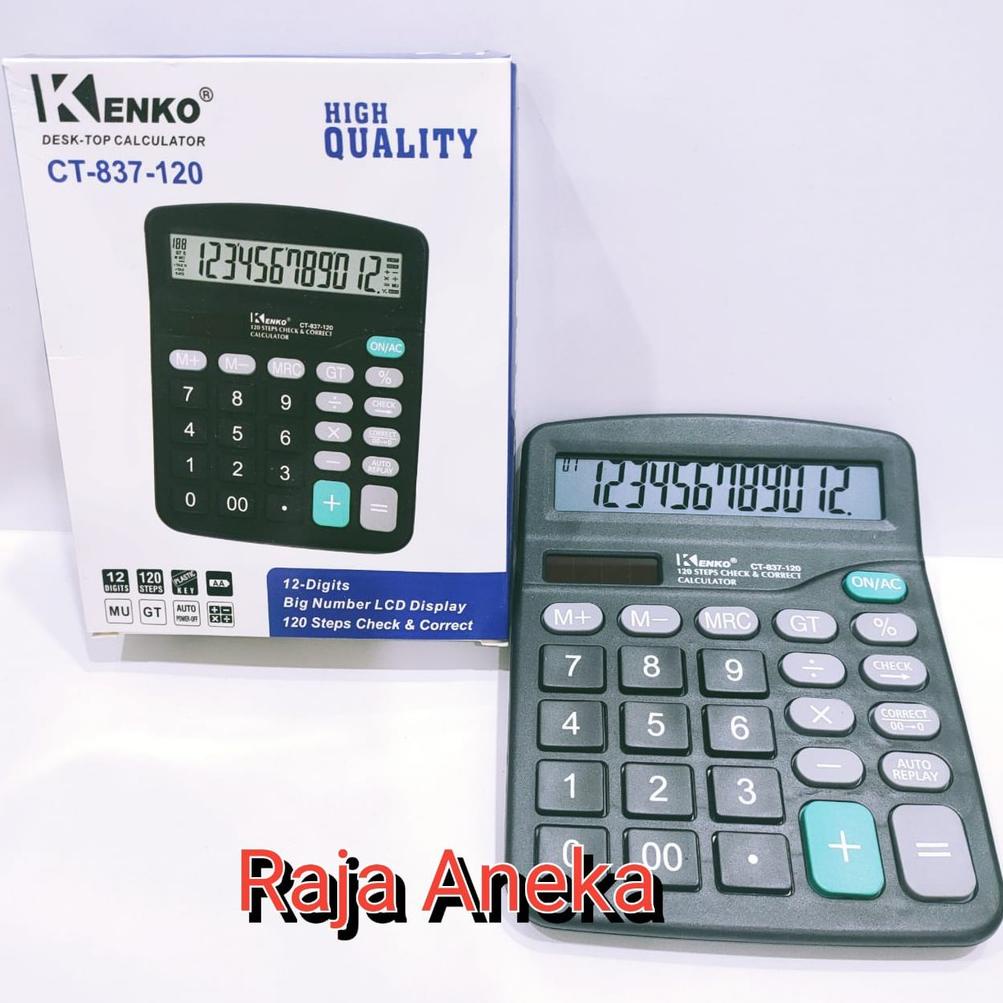 

[YZS] kalkulator dagang baterai abc a2 kenko 837 cek ulang 12 digit dengan baterai jam mudah ganti Grosir