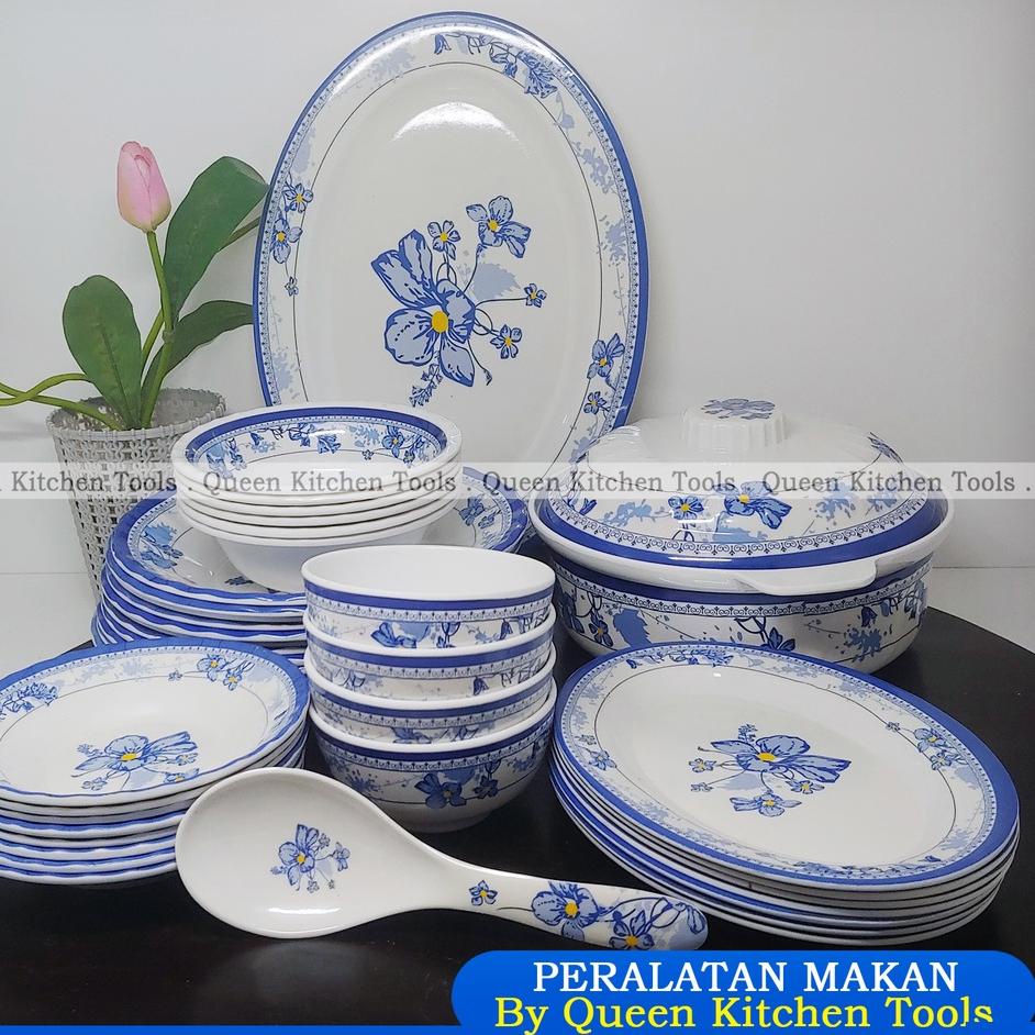 Buruan Bayar 1 Set Peralatan Makan Melamin Korea | Original | Dilengkapi Mangkuk dan Piring