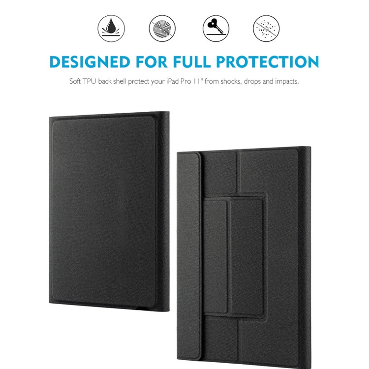 Case Keyboard iPad Gen 10th 10.9 inch 2022 Touchpad TRIPLEDI Wifi Leather Flip Casing Backlit Book Cover Folio