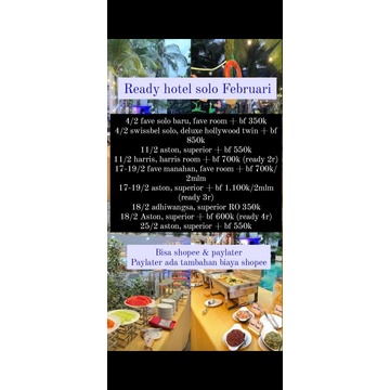 DISKON / VOUCHER HOTEL SOLO JOGJAKARTA