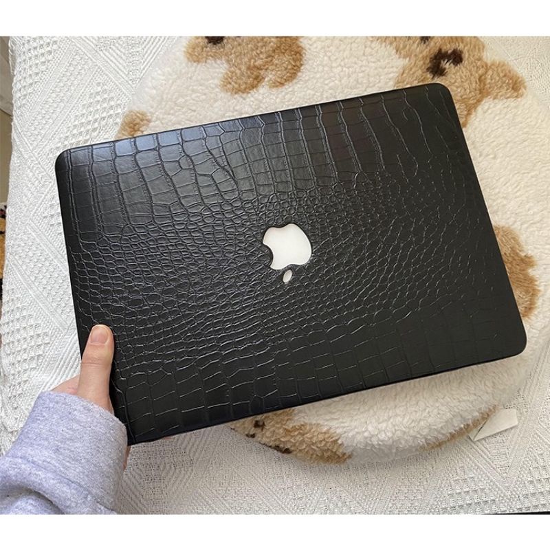 Macbook Case Air M1 M2 Pro 13 Inch Retina Leather Crocodile Pattern Concept Hard Case Premium Quality For Mac Book Air 2017