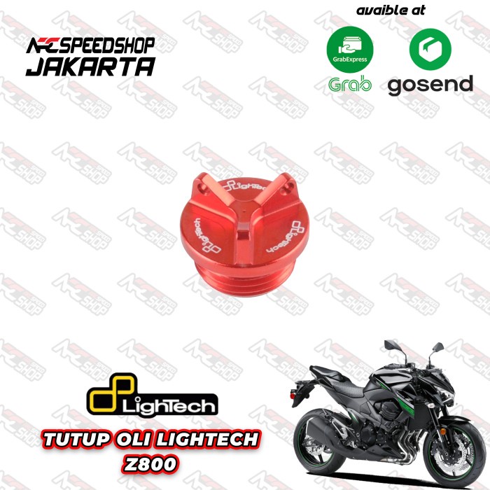 Tutup Oli / Oli Cap Lightech Series 011 Kawasaki Z800 - Red #Original