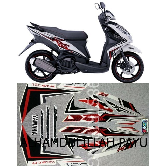 STIKER STRIPING XEON RC PUTIH TAHUN 2013  POLET LIS STANDAR ORI YAMAHA POLET BODY PLISIR