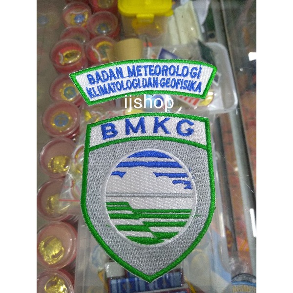 Badge bmkg | bet bmkg | bordiran logo dan lokasi bmkg