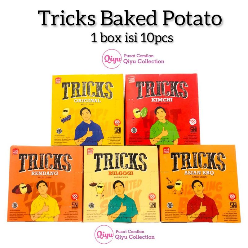 TRICKS [BOX] - Tricks Potato Keripik Kentang - Cemilan Diet - Snack Diet - Cemilan Viral Murah