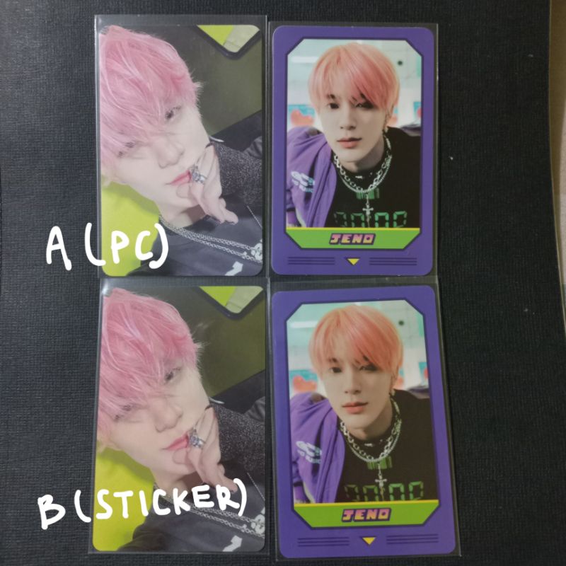 [BACA DESKRIPSI] PC & STICKER SET JENO MATCHING CARD GLITCH MODE