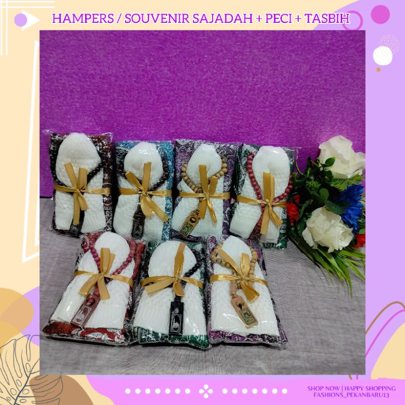 HAMPERS / SOUVENIR SAJADAH + PECI + TASBIH