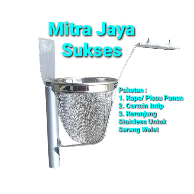 Kape Panen Sarang Walet Plus Cermin Intip Plus Keranjang Stainless