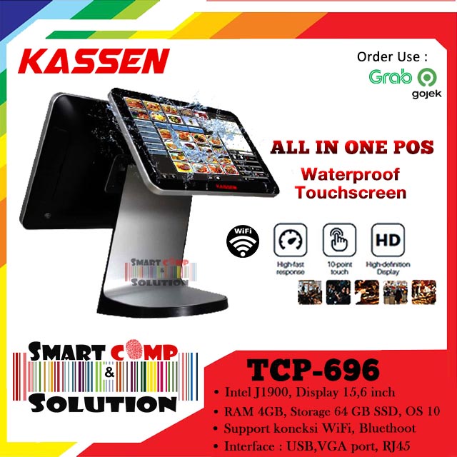 Mesin Kasir POS AIO Touchscreen Kassen TCP696 / TCP-696 Windows 10