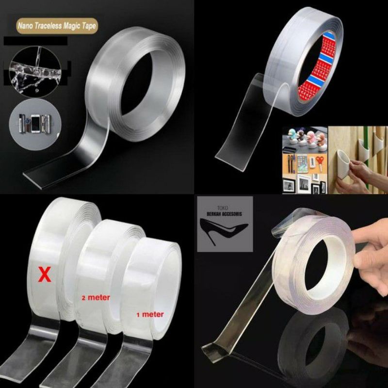 Selotip Nano Magic Tape / Double Tape Bening