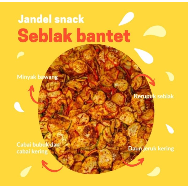 

[150gr] kerupuk seblak bantet daun jeruk pedas