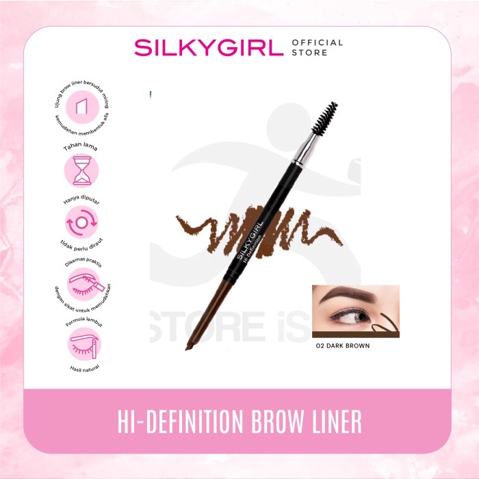 SILKYGIRL Hi-Defenition Brow Liner 02 Dark Brown
