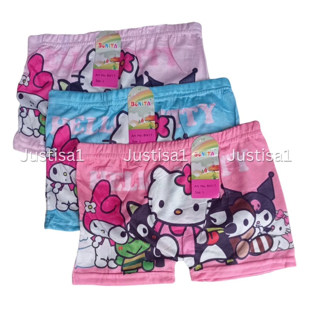 6 PCS CELANA BOXER ANAK CEWEK -  BOXER ANAK PEREMPUAN TERMURAH