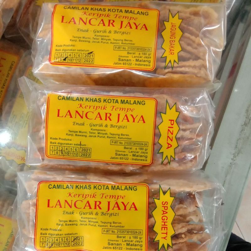 

Kripik tempe rasa-rasa Lancar Jaya khas Malang