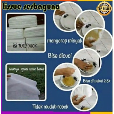 LT- Tissue kompor Serbaguna / Tisu ajaib bisa di cuci / tissue dapur