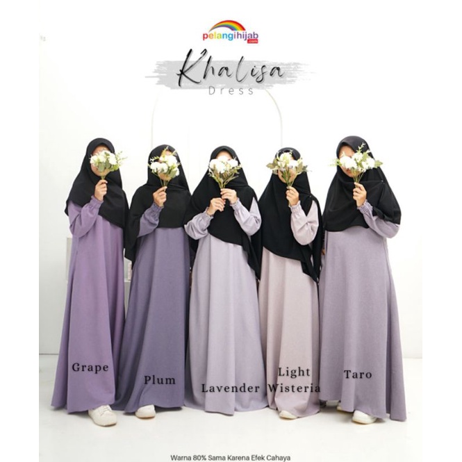 Gamis Khalisa by Pelangi Hijab PH | bahan Linen crepe | busui friendly